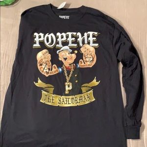 Men’s long sleeve Popeye shirt